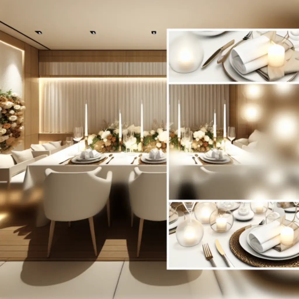 Intieme privé-eetruimte met elegante tafelaankleding